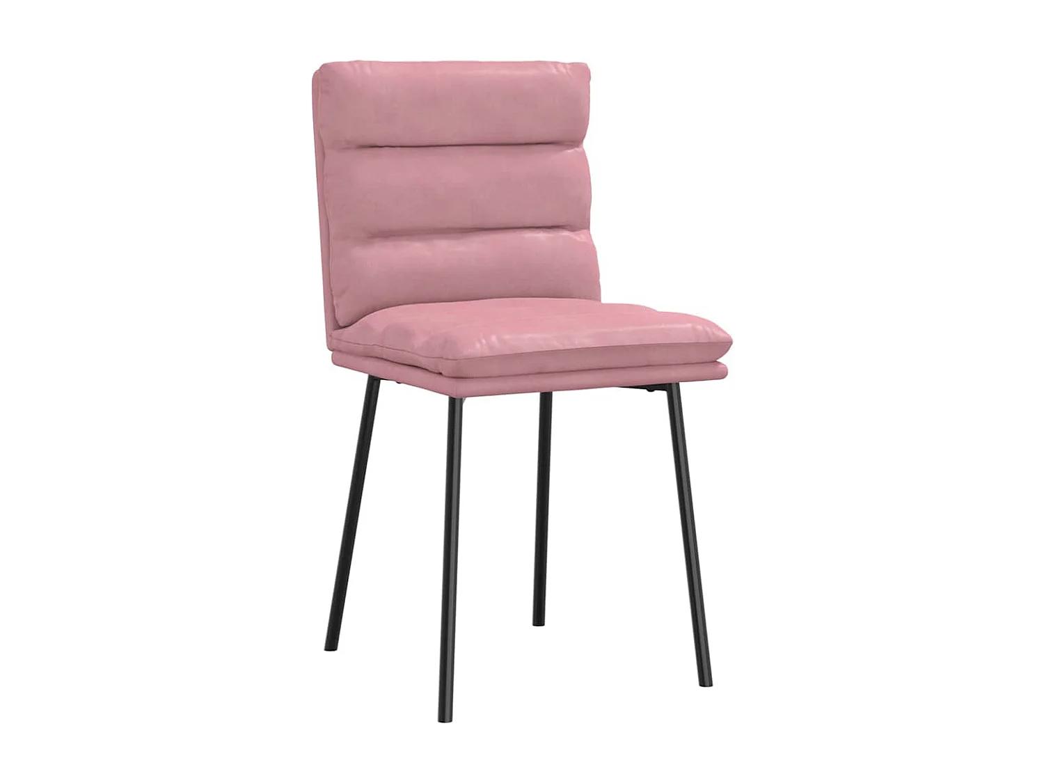 Eetkamerstoelen 2 st fluweel roze