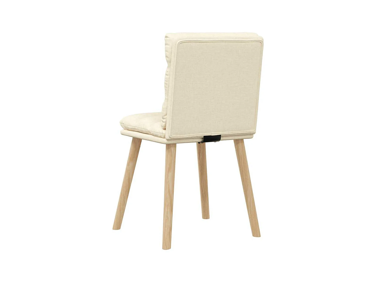 Chaises à manger lot de 4 crème tissu