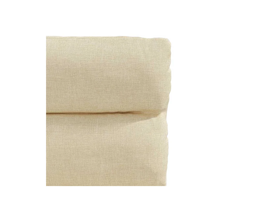 Chaises à manger lot de 4 crème tissu