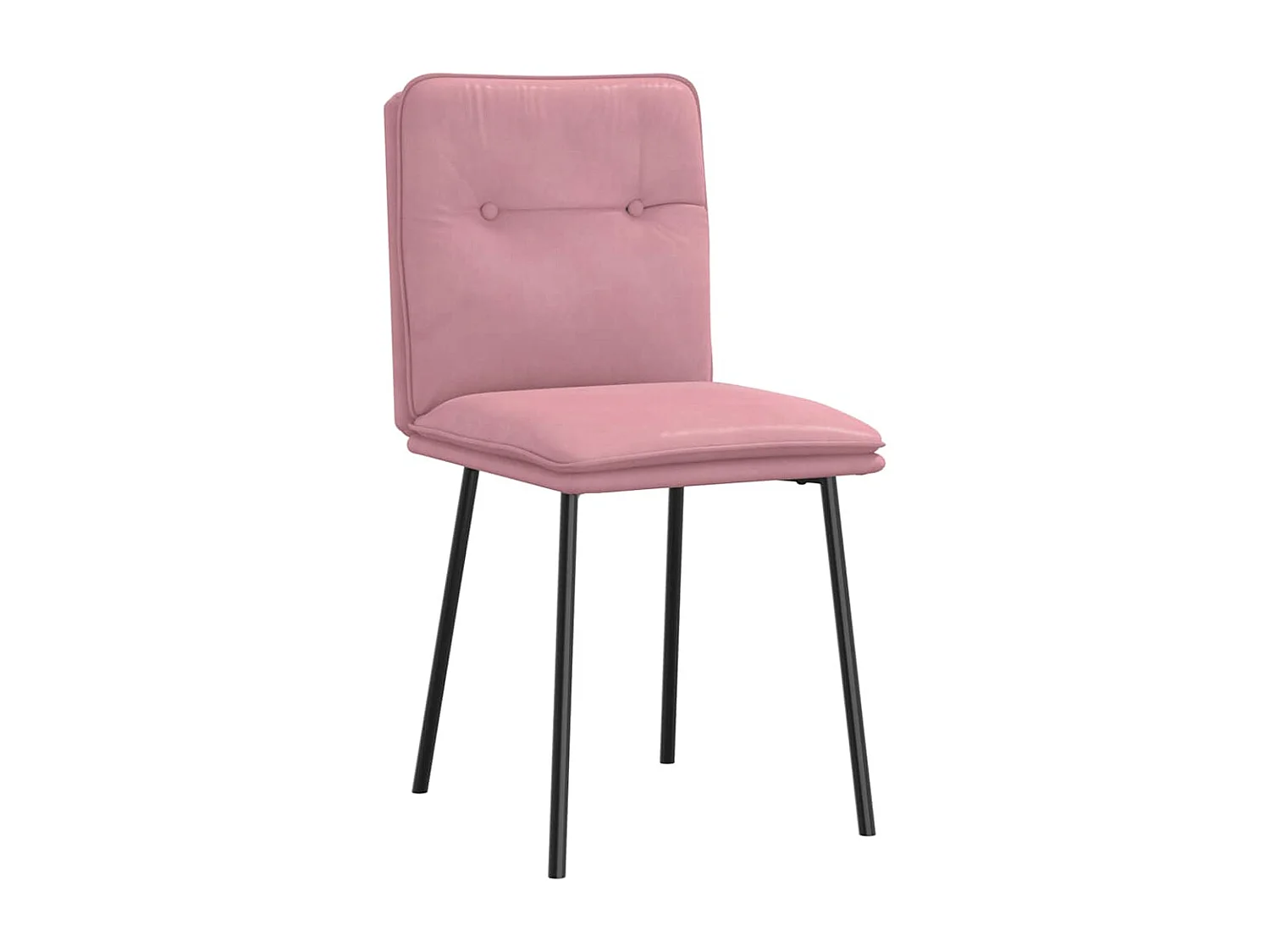 Eetkamerstoelen 2 st fluweel roze