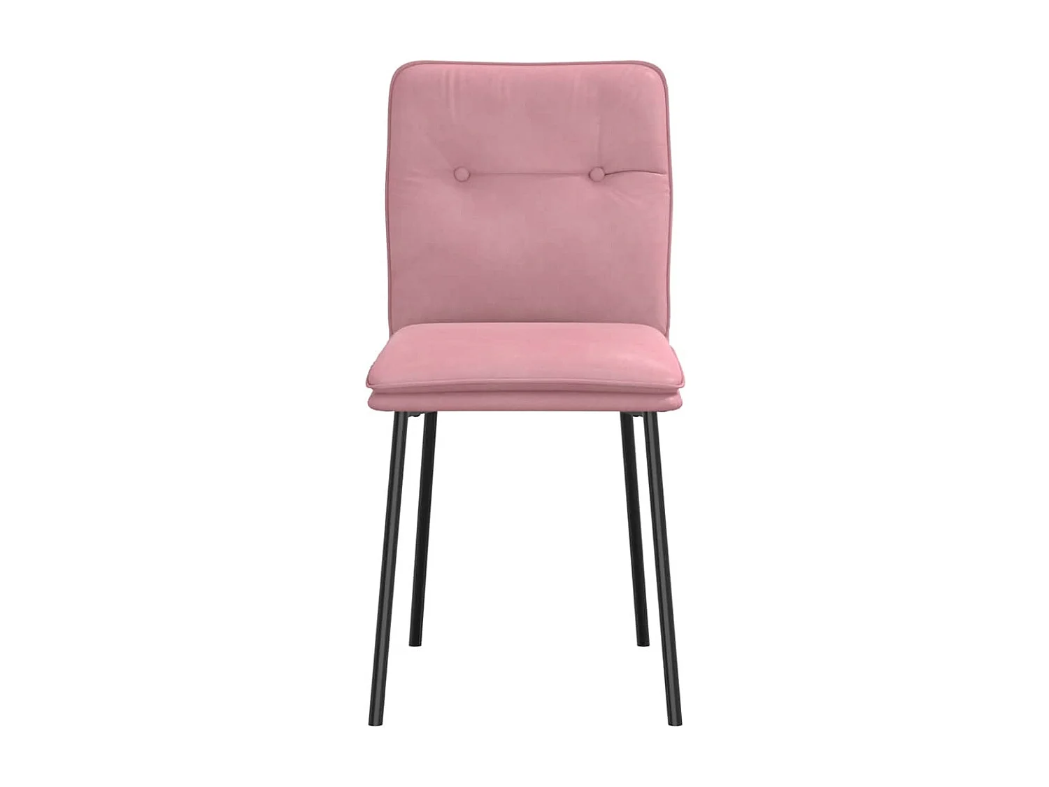 Eetkamerstoelen 2 st fluweel roze