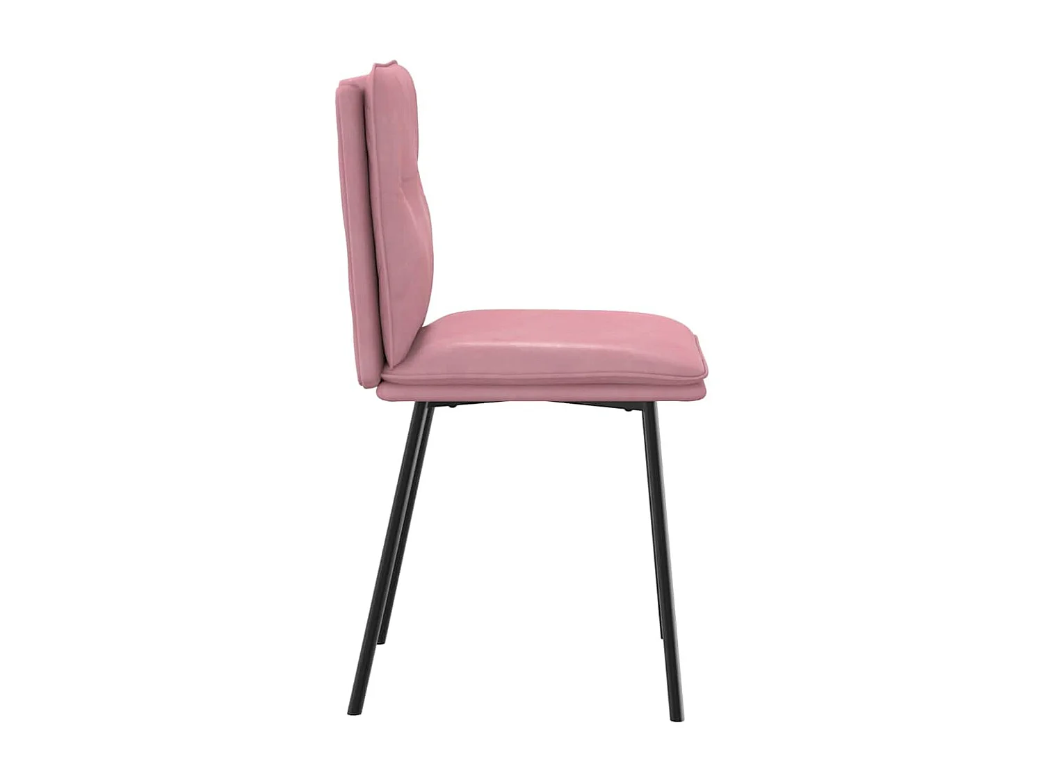 Eetkamerstoelen 2 st fluweel roze