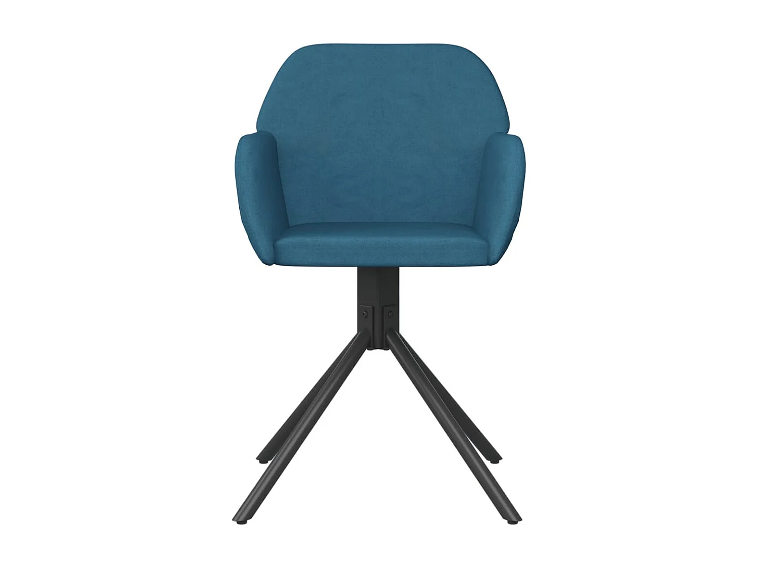 Chaises pivotantes à manger lot de 2 Bleu Velours