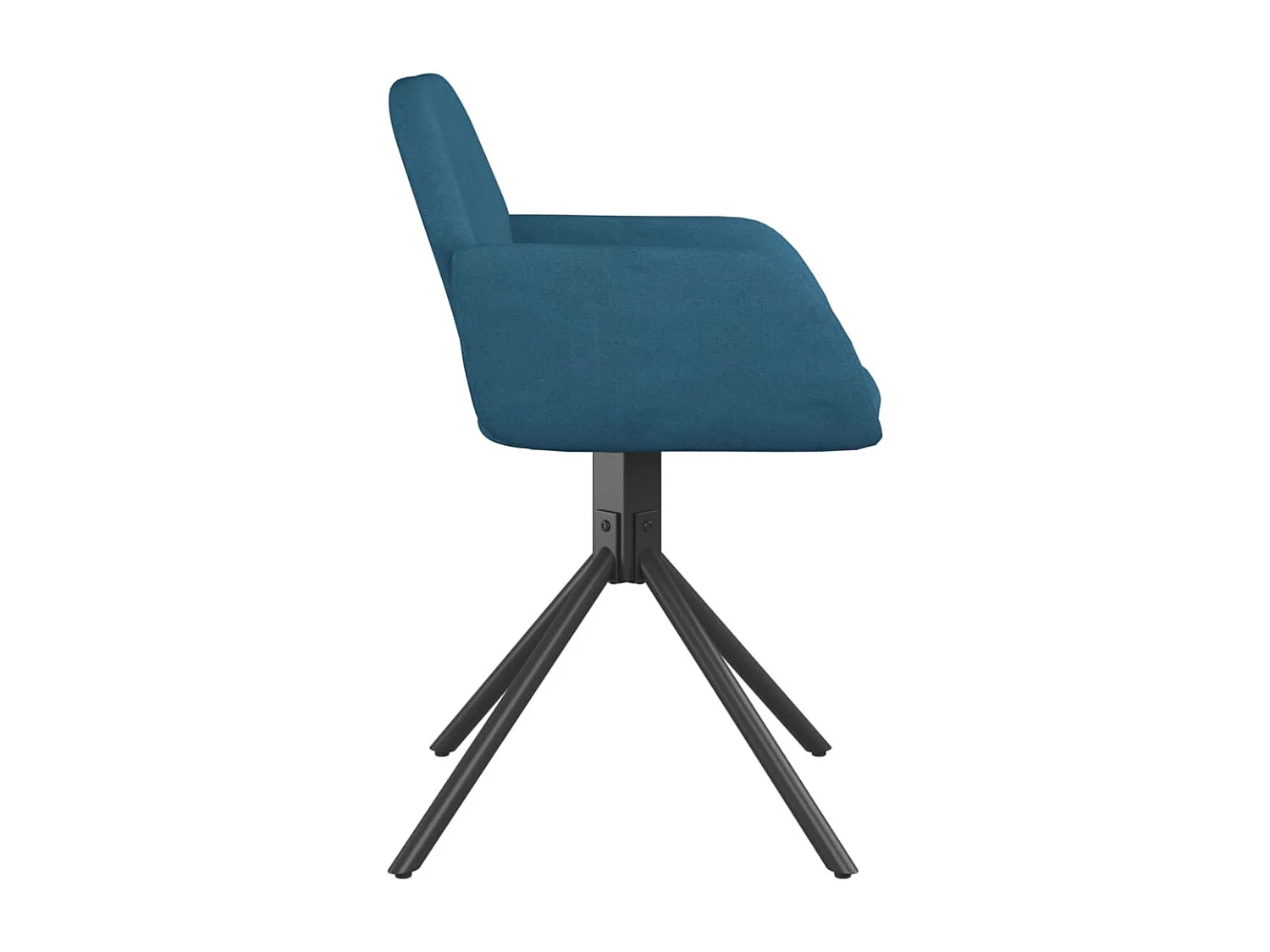 Chaises pivotantes à manger lot de 2 Bleu Velours