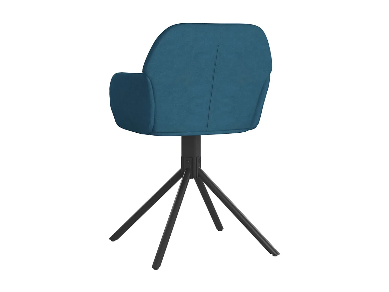 Chaises pivotantes à manger lot de 2 Bleu Velours