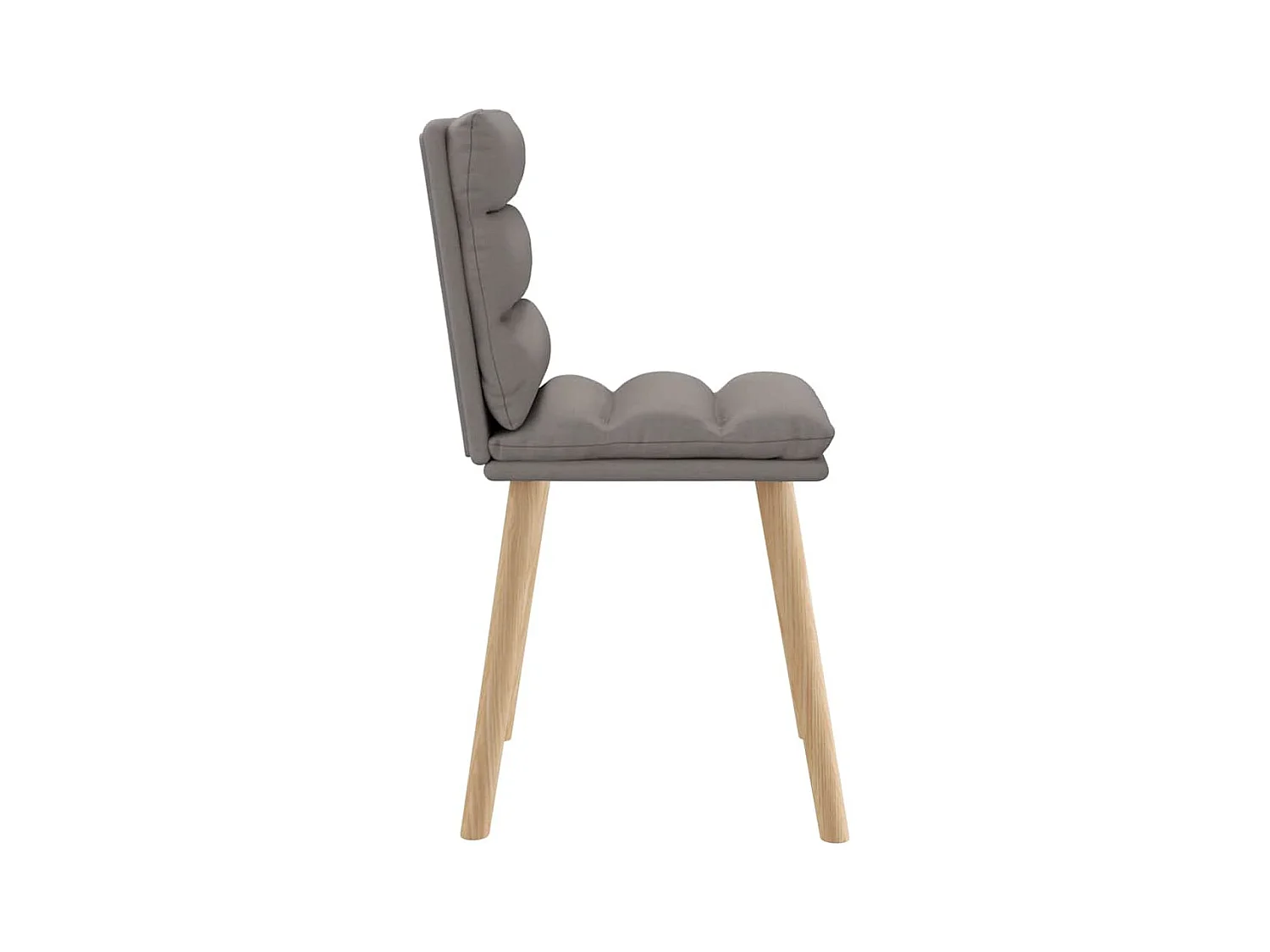 Chaises à manger lot de 4 taupe tissu