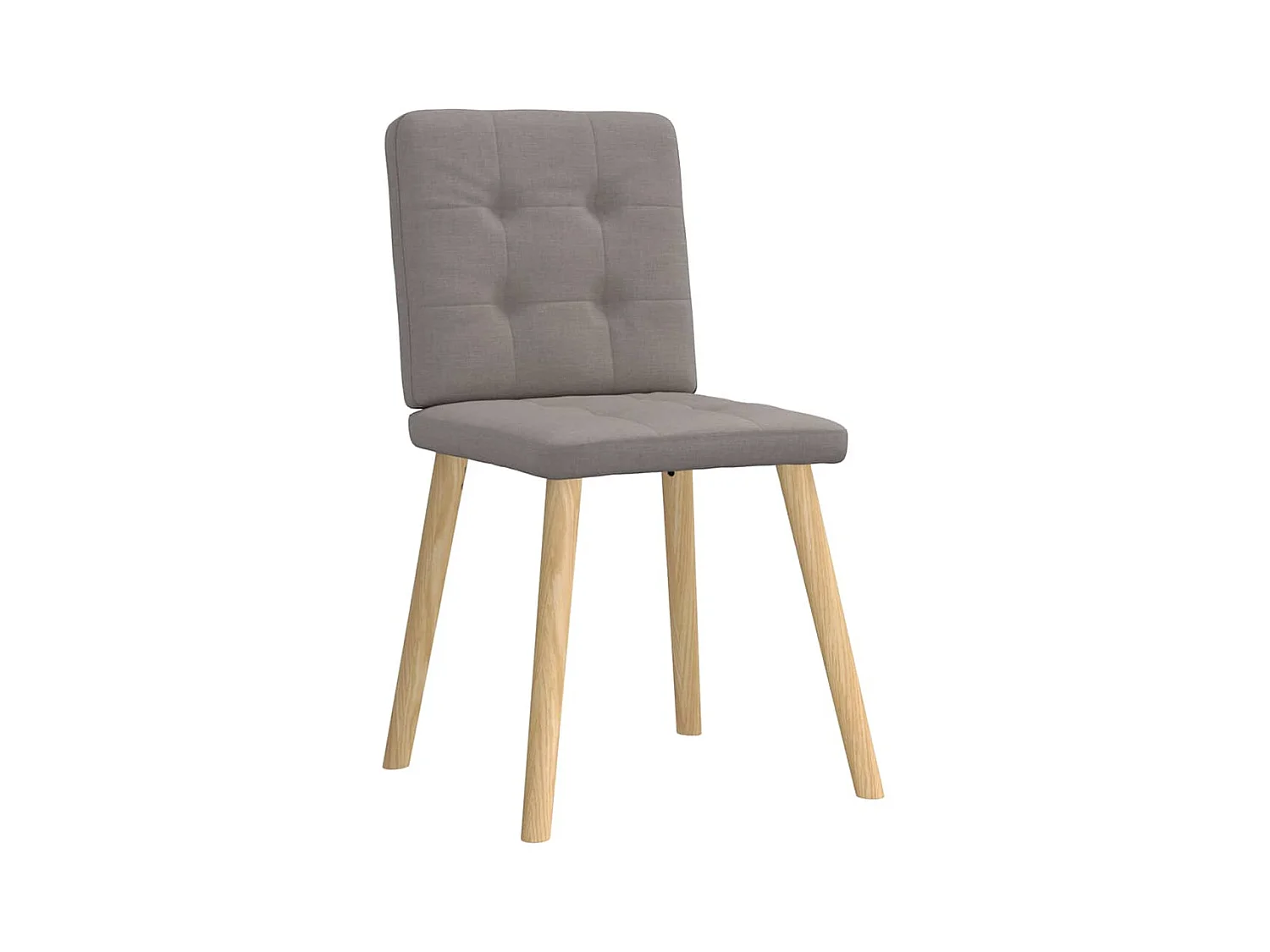 Chaises à manger lot de 2 taupe tissu