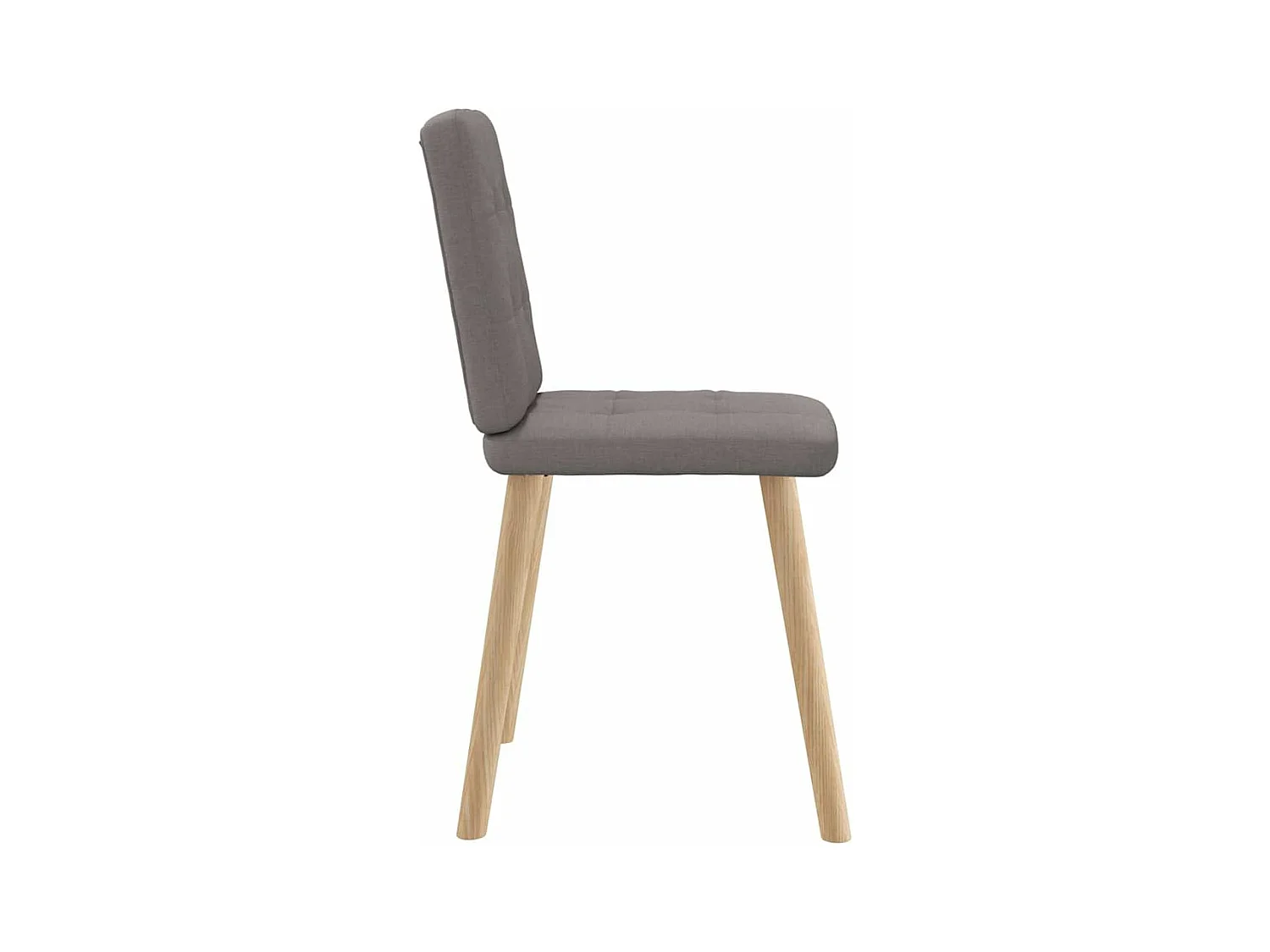Chaises à manger lot de 2 taupe tissu