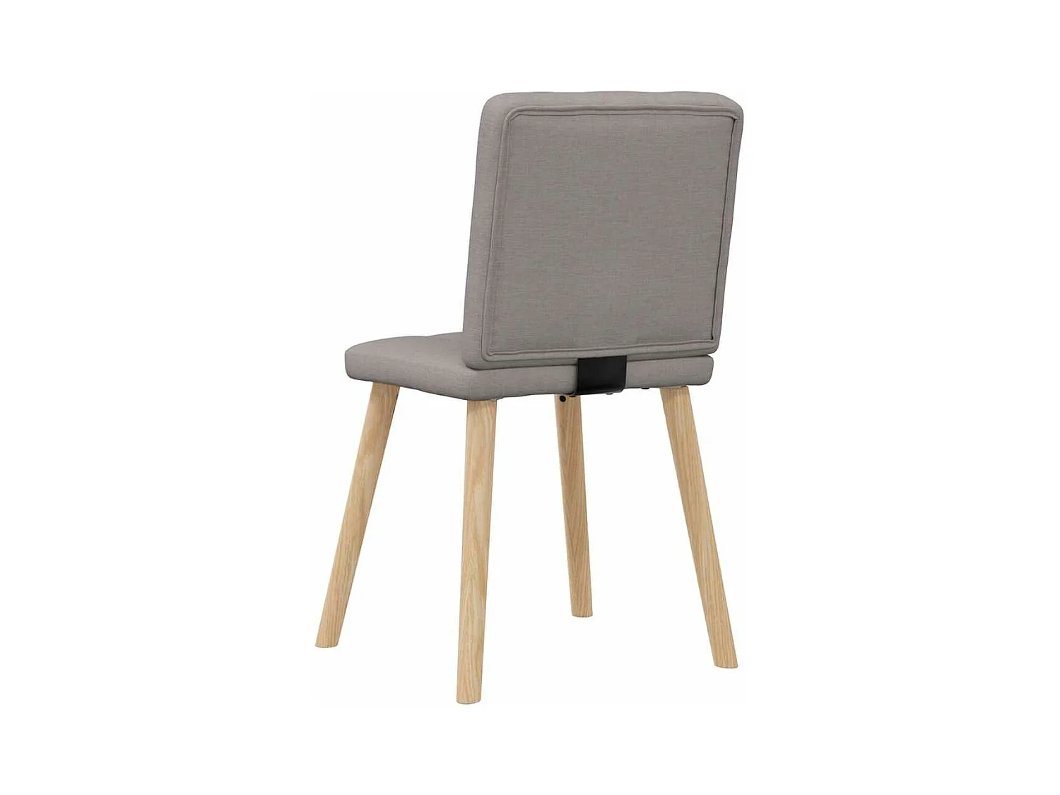 Chaises à manger lot de 2 taupe tissu