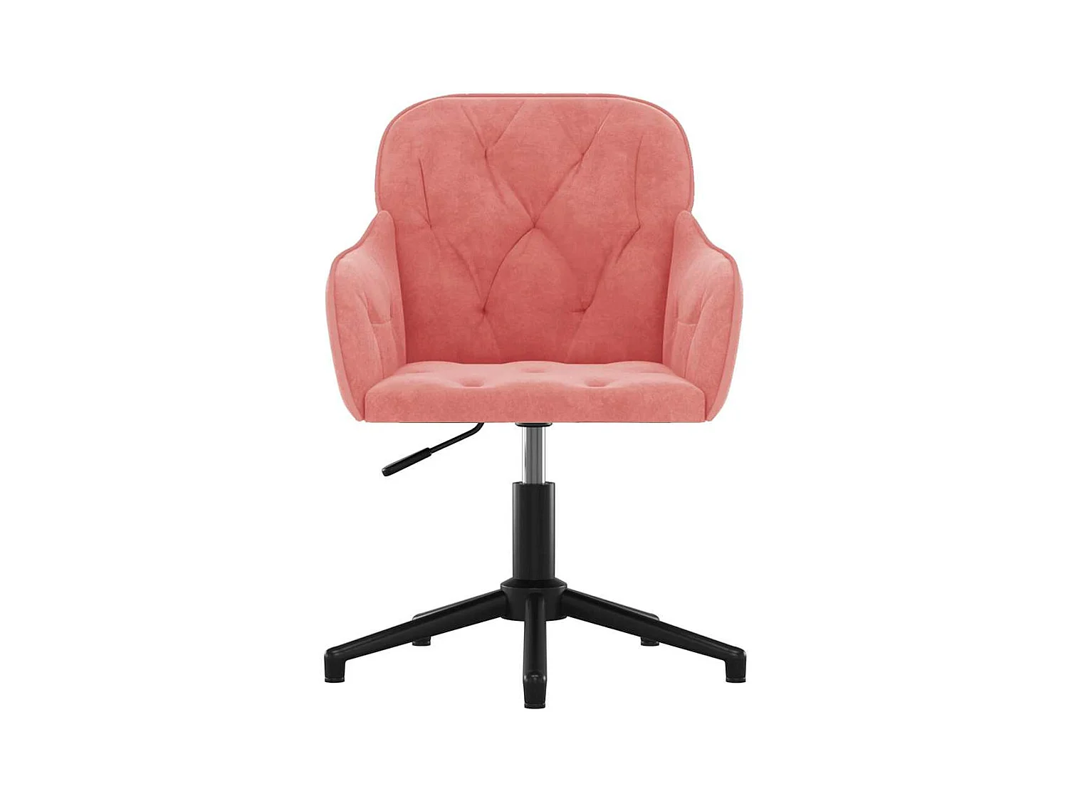 Chaises pivotantes à manger lot de 2 Rose Velours