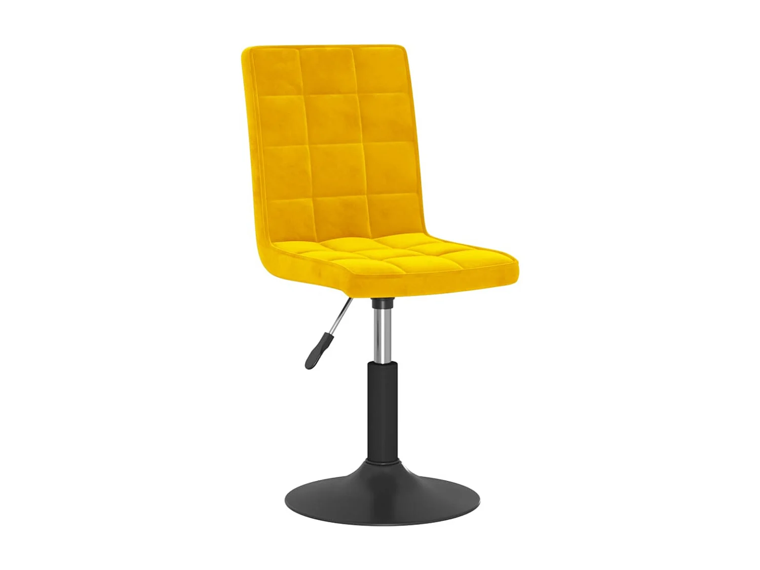 Eetkamerstoelen draaibaar 6 st fluweel mosterdgeel