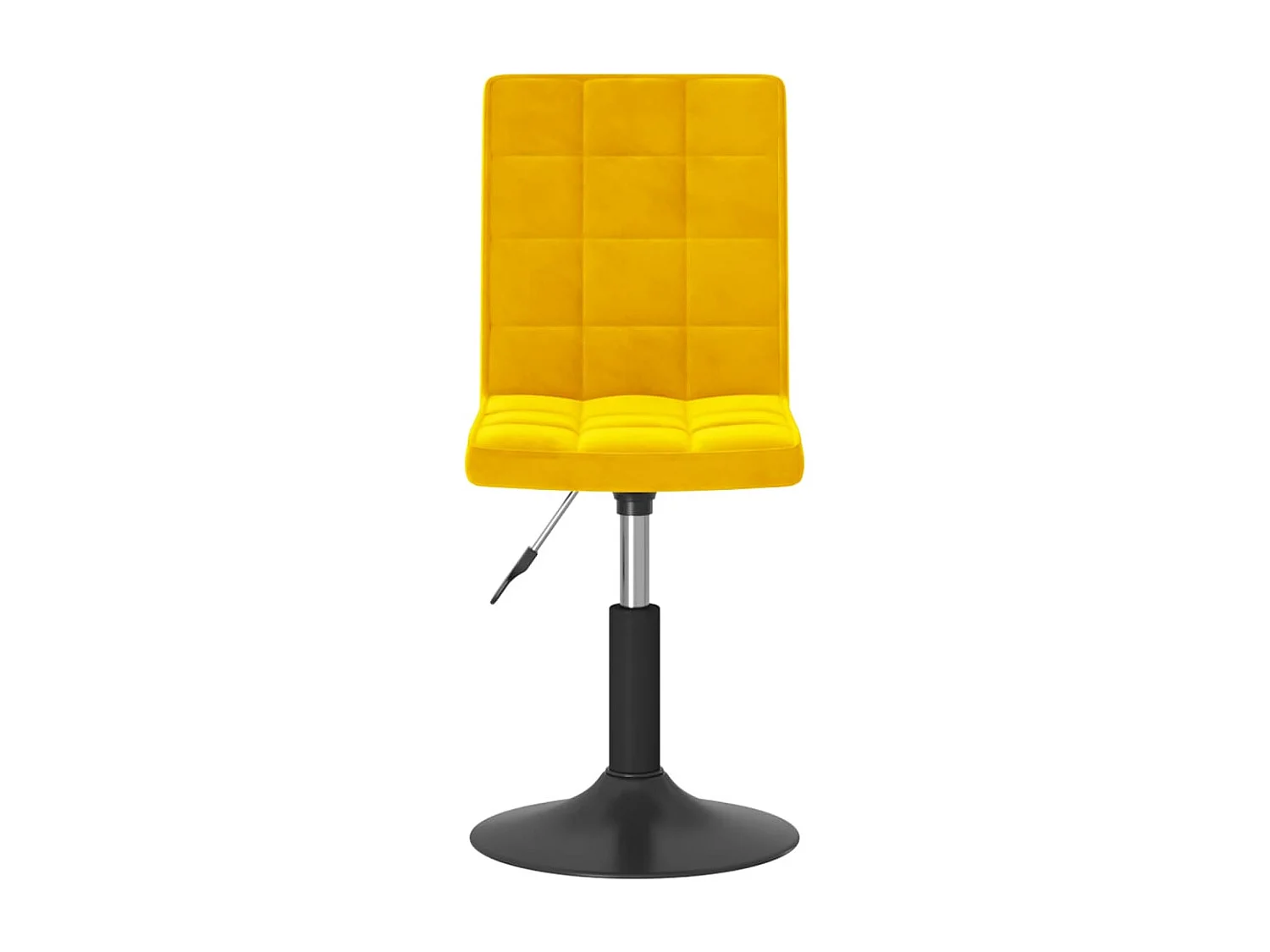 Eetkamerstoelen draaibaar 6 st fluweel mosterdgeel