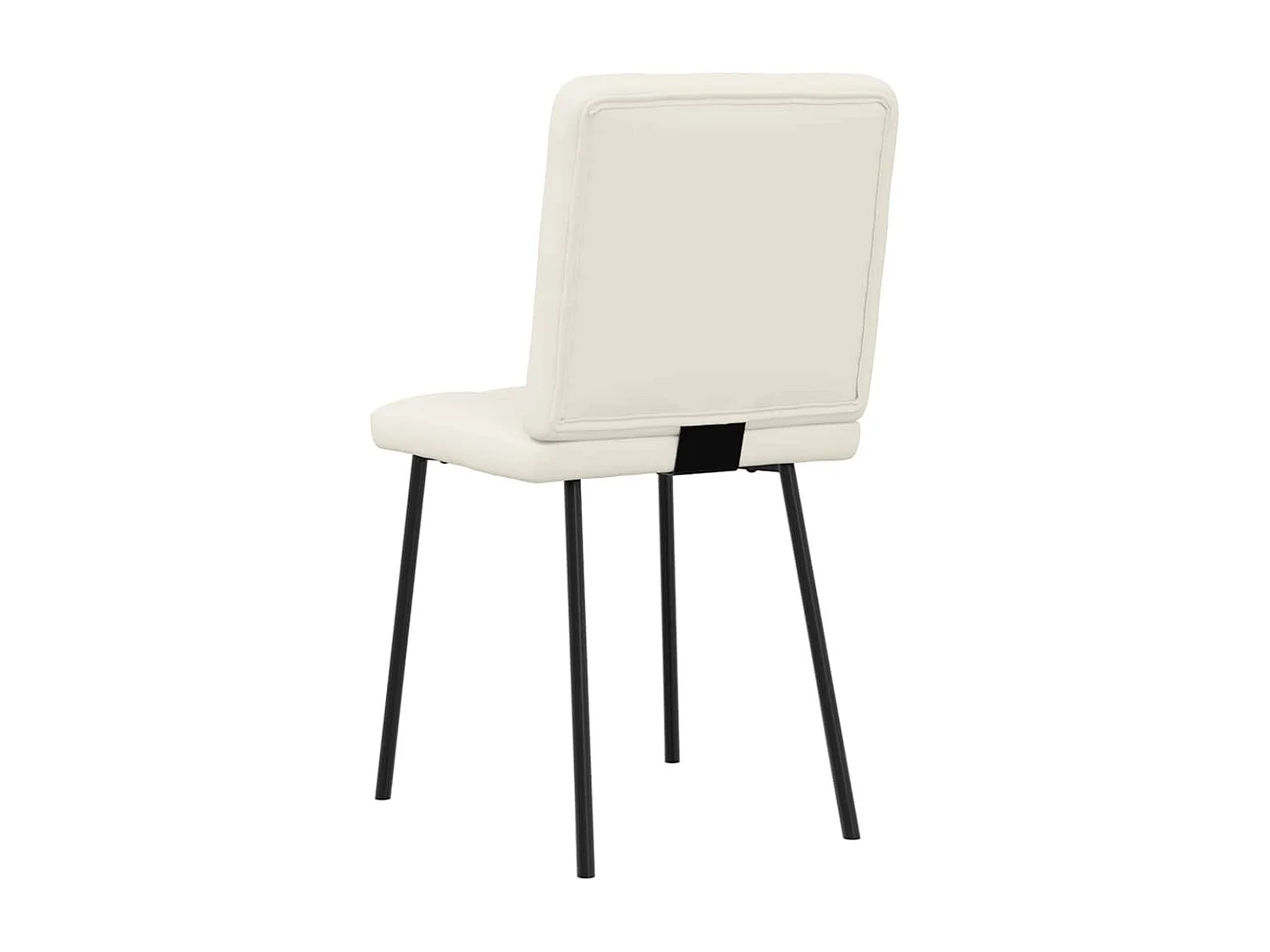 Chaises à manger lot de 2 Crème Velours