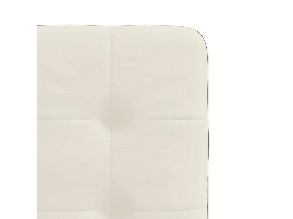 Chaises à manger lot de 2 Crème Velours