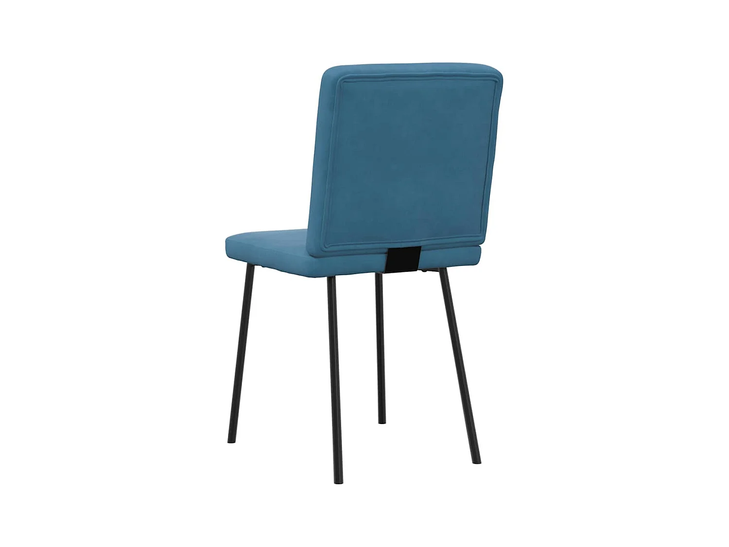 Chaises à manger lot de 2 Bleu Velours