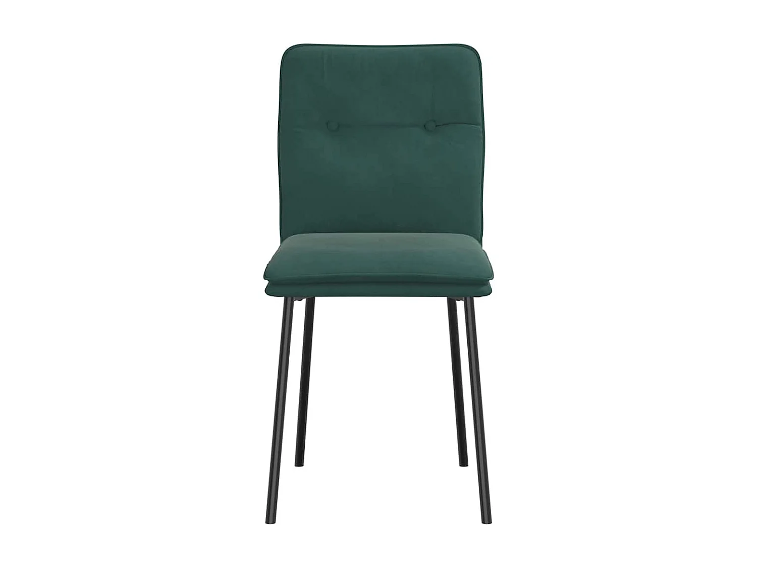 Eetkamerstoelen 2 st fluweel donkergroen