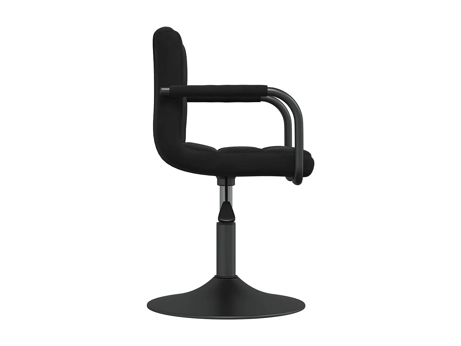 Sillas de comedor giratorias 2 unidades terciopelo negro