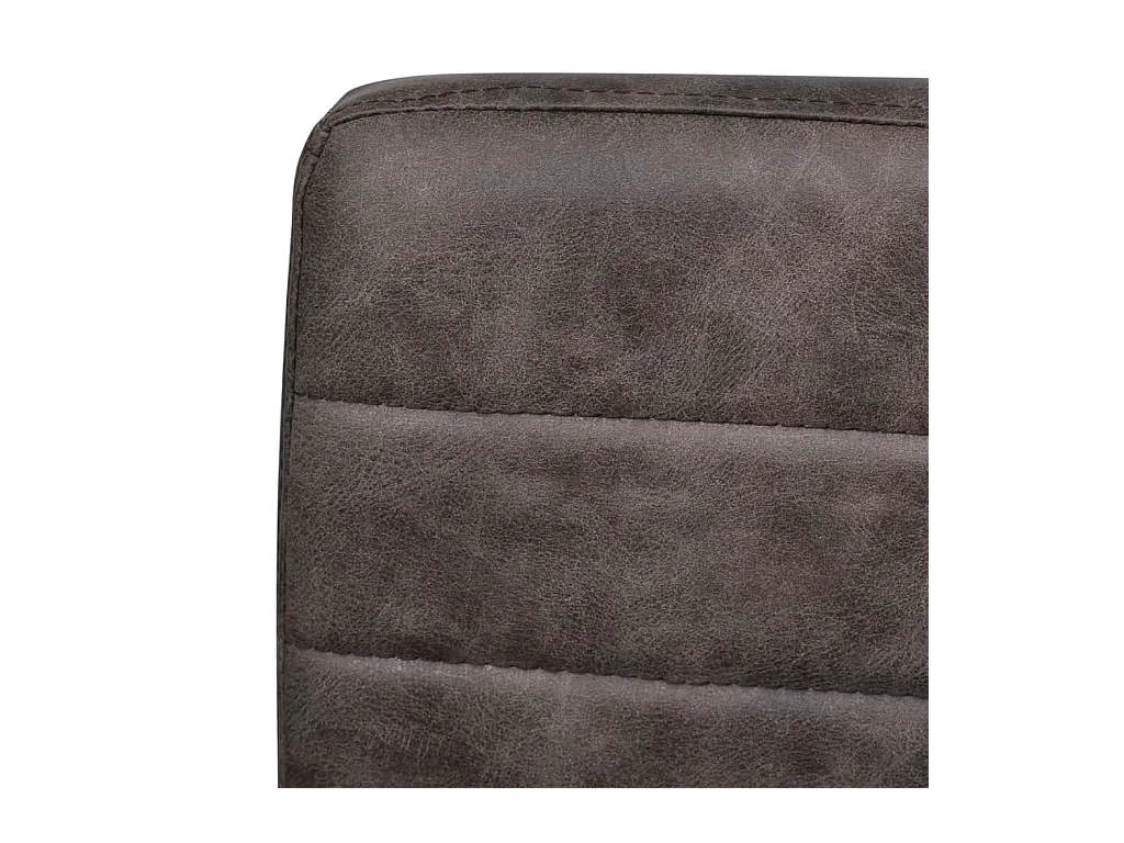 Chaises à manger cantilever lot de 2 marron similicuir