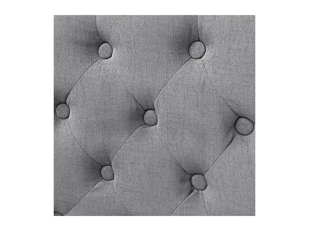 Chaises à manger lot de 2 gris clair tissu