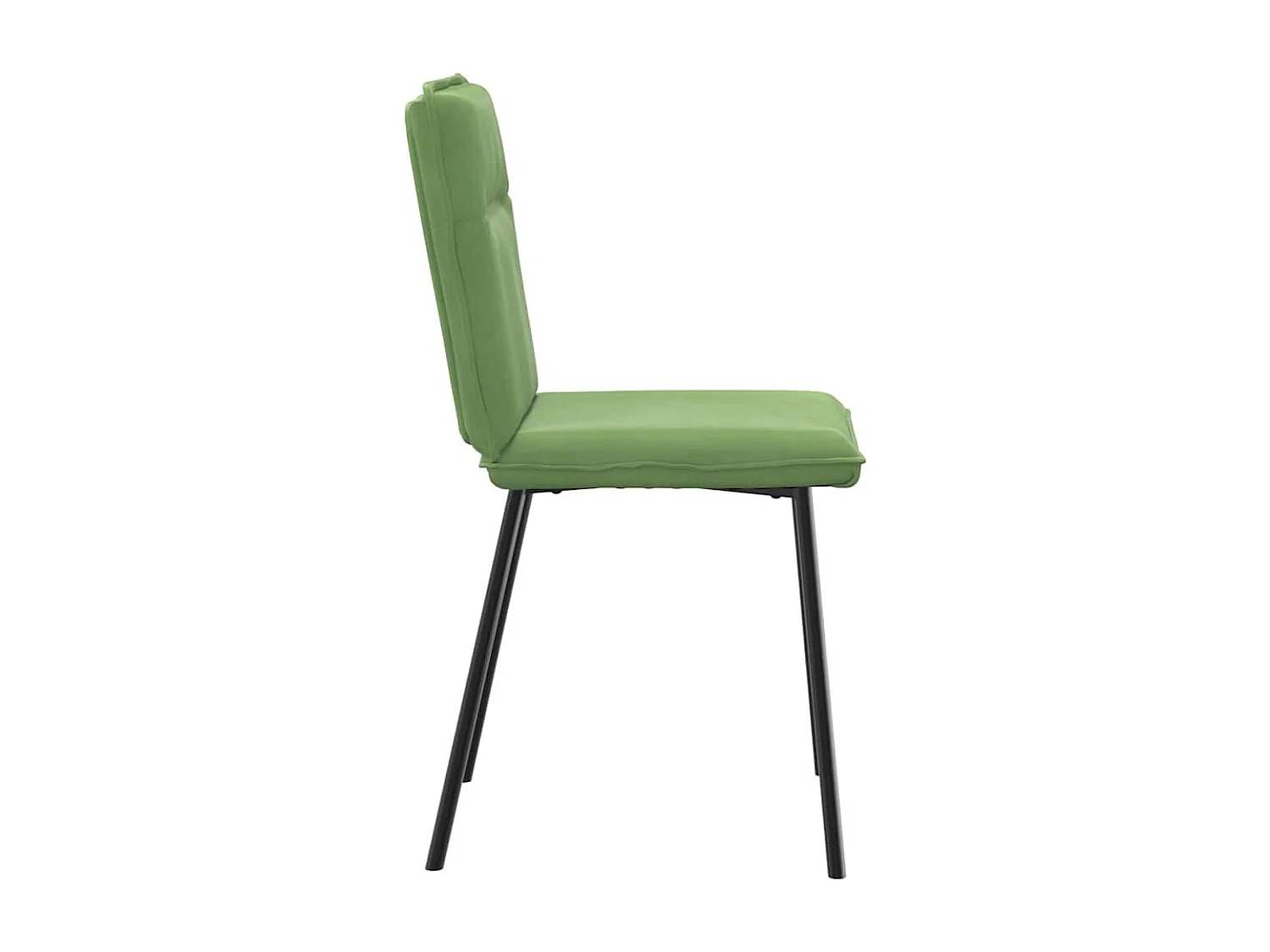 Sillas de comedor 2 unidades terciopelo verde claro