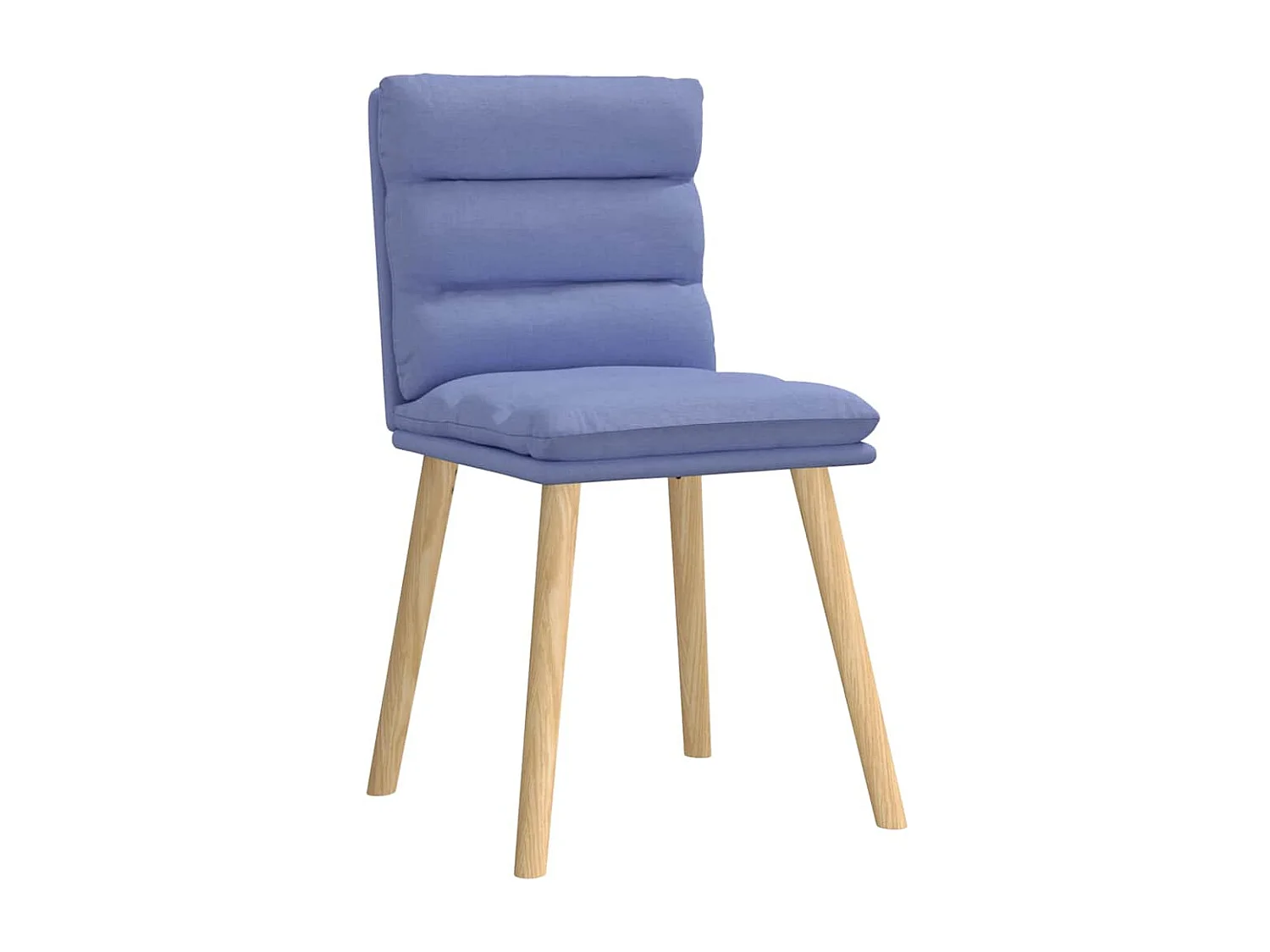 Chaises à manger lot de 2 bleu jean tissu