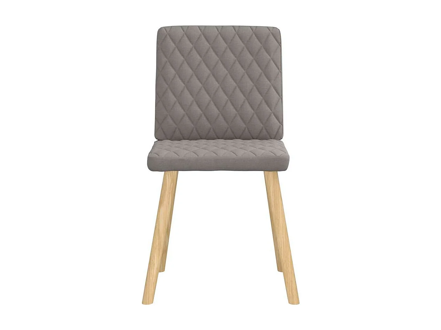 Chaises à manger lot de 2 taupe tissu
