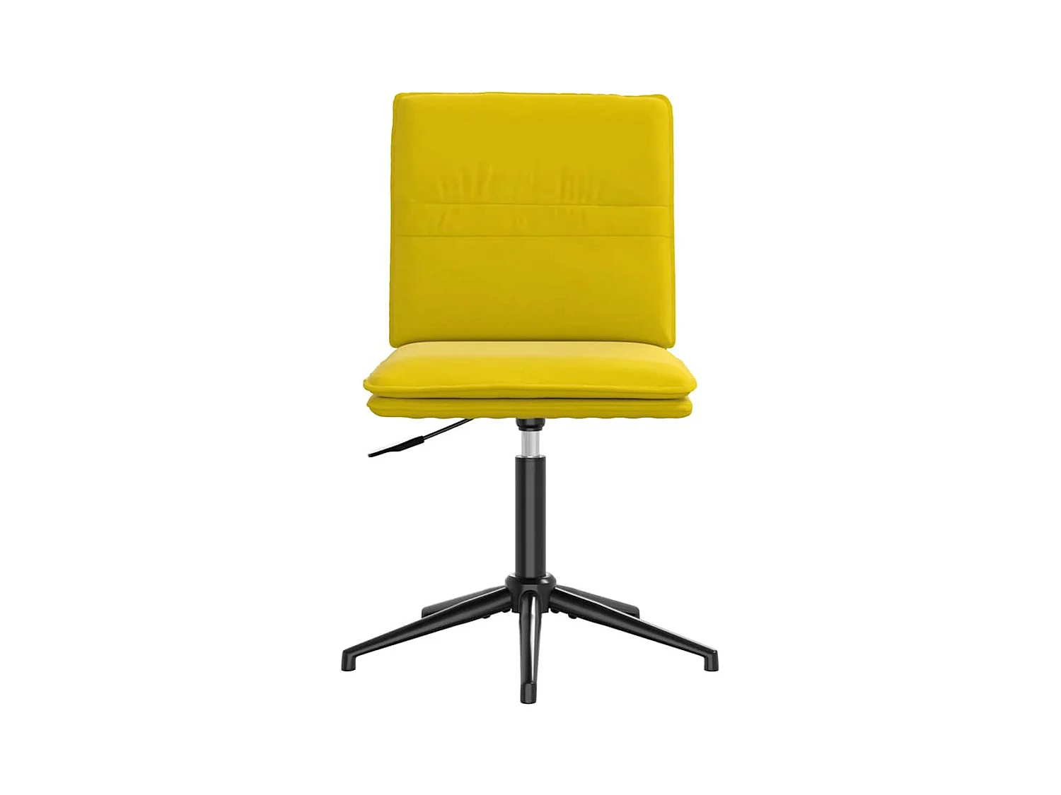 Chaises à manger lot de 4 jaune velours