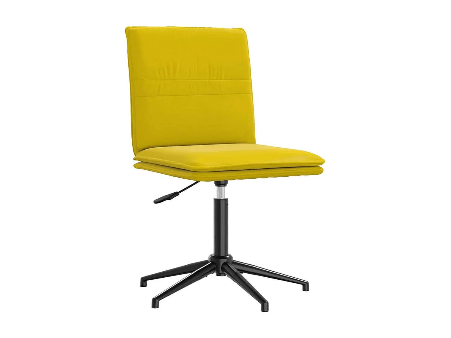 Chaises à manger lot de 4 jaune velours