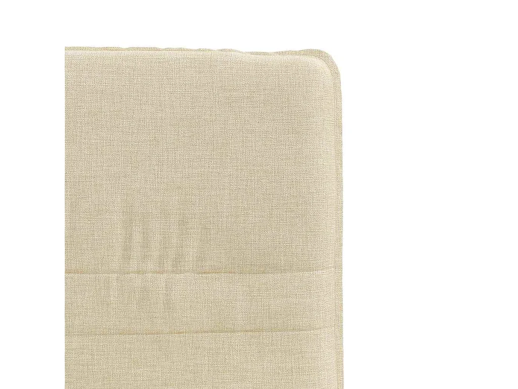 Chaises à manger lot de 4 crème tissu