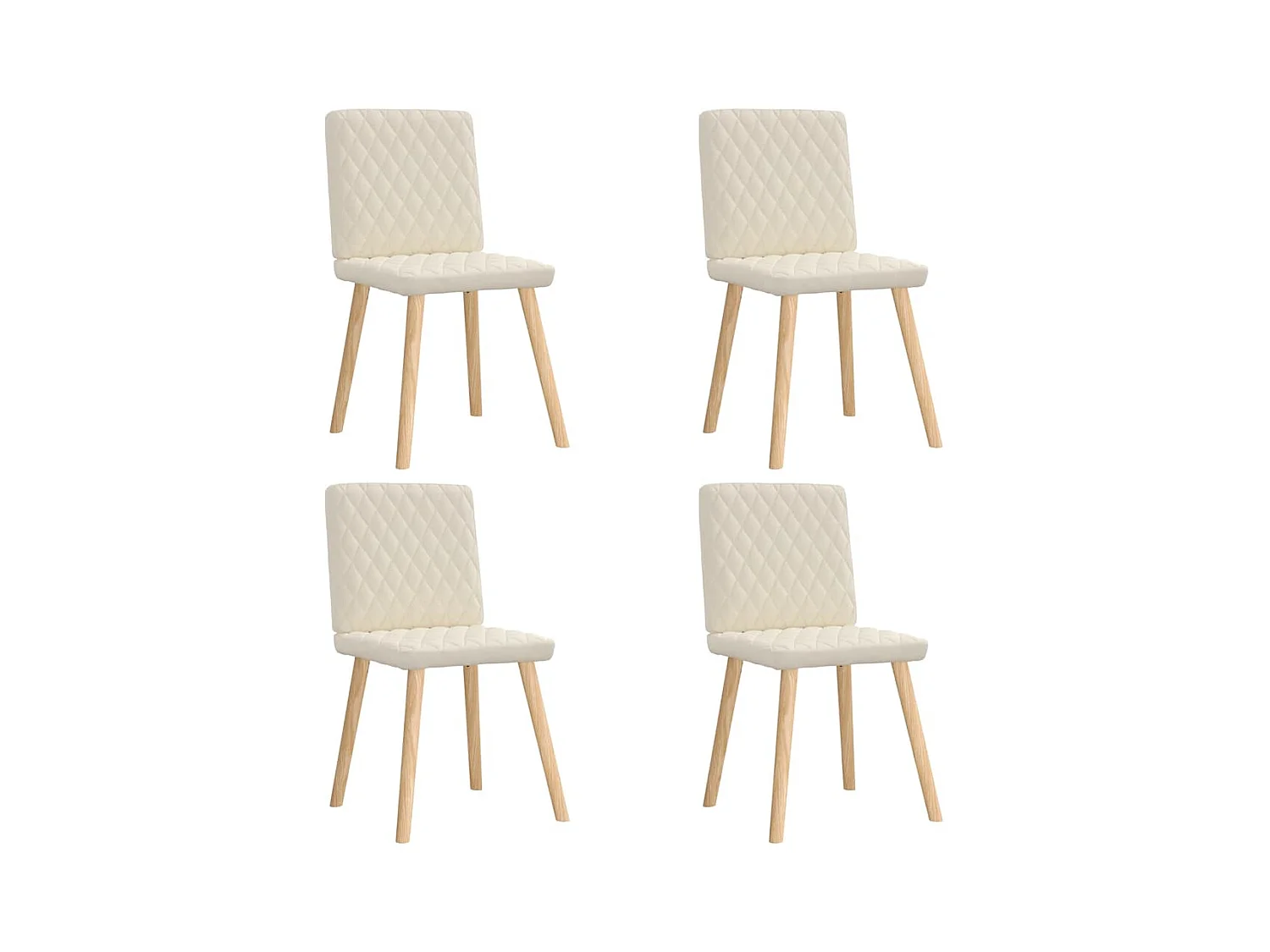 Chaises à manger lot de 4 Lin