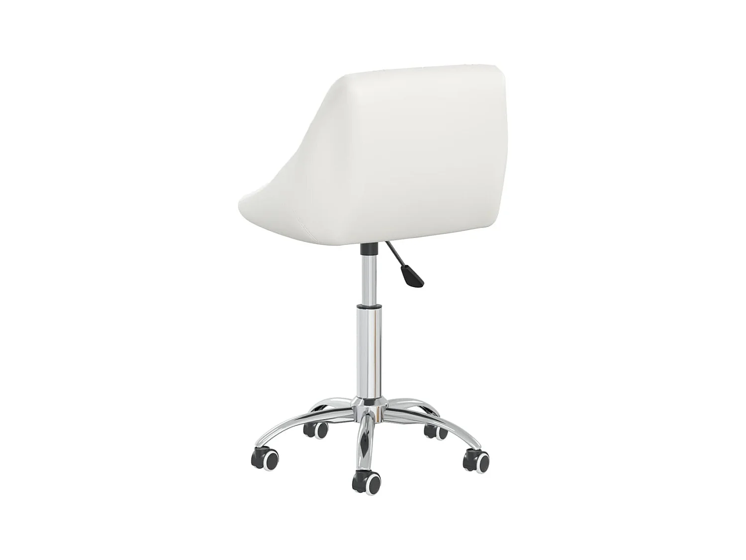 Sillas de comedor giratorias 6 unidades cuero sintético blanco