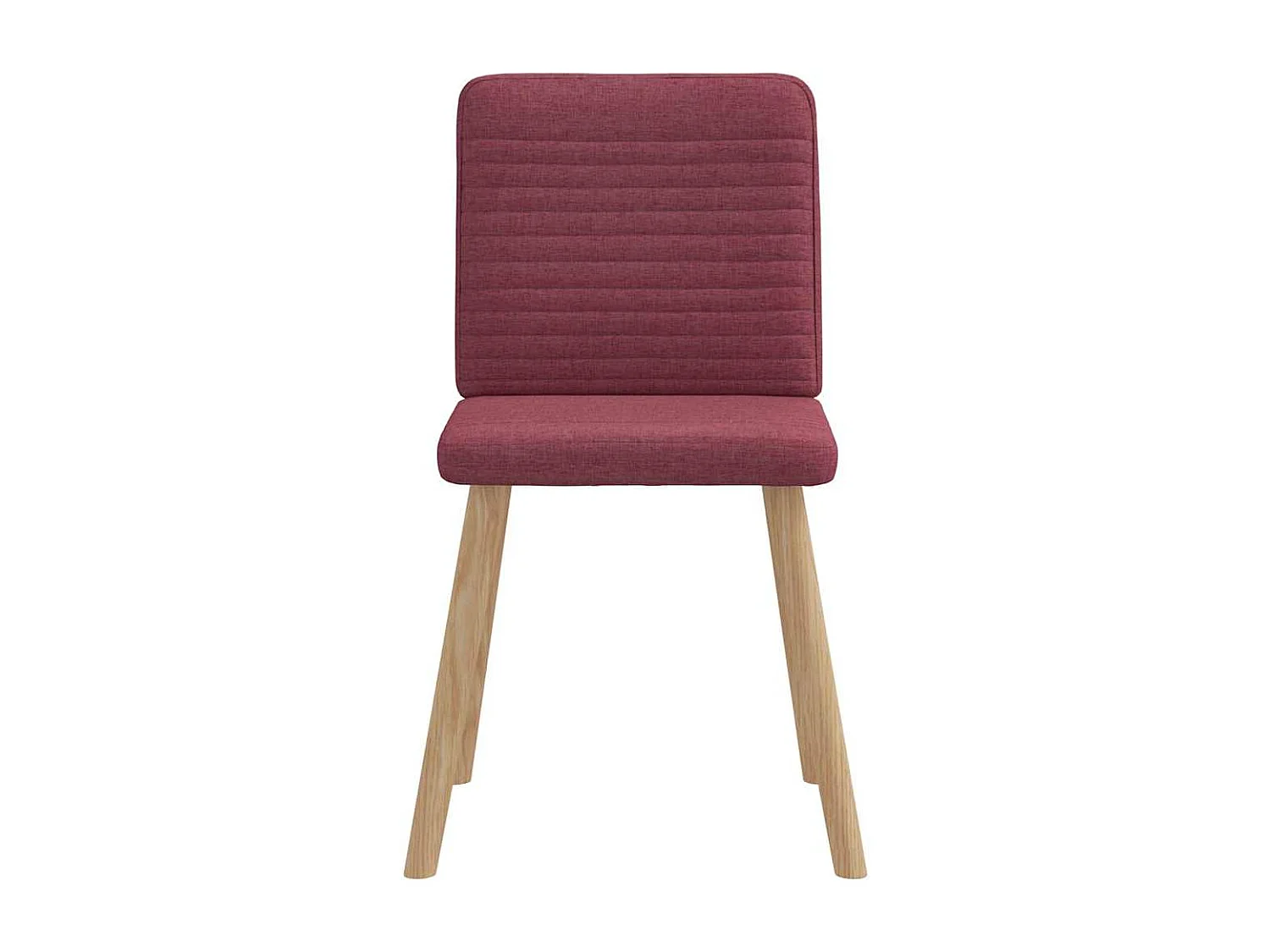 Chaises à manger lot de 4 rouge bordeaux tissu