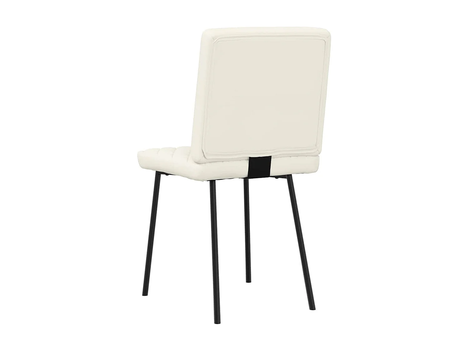 Cadeiras de jantar 4 peças veludo cor creme