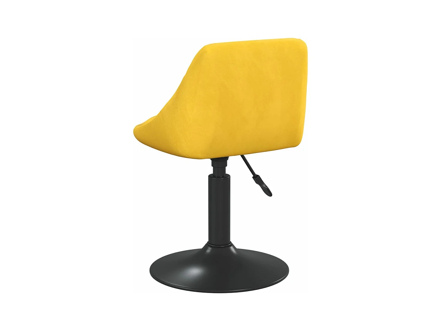 Chaises à manger pivotantes lot de 6 jaune moutarde velours