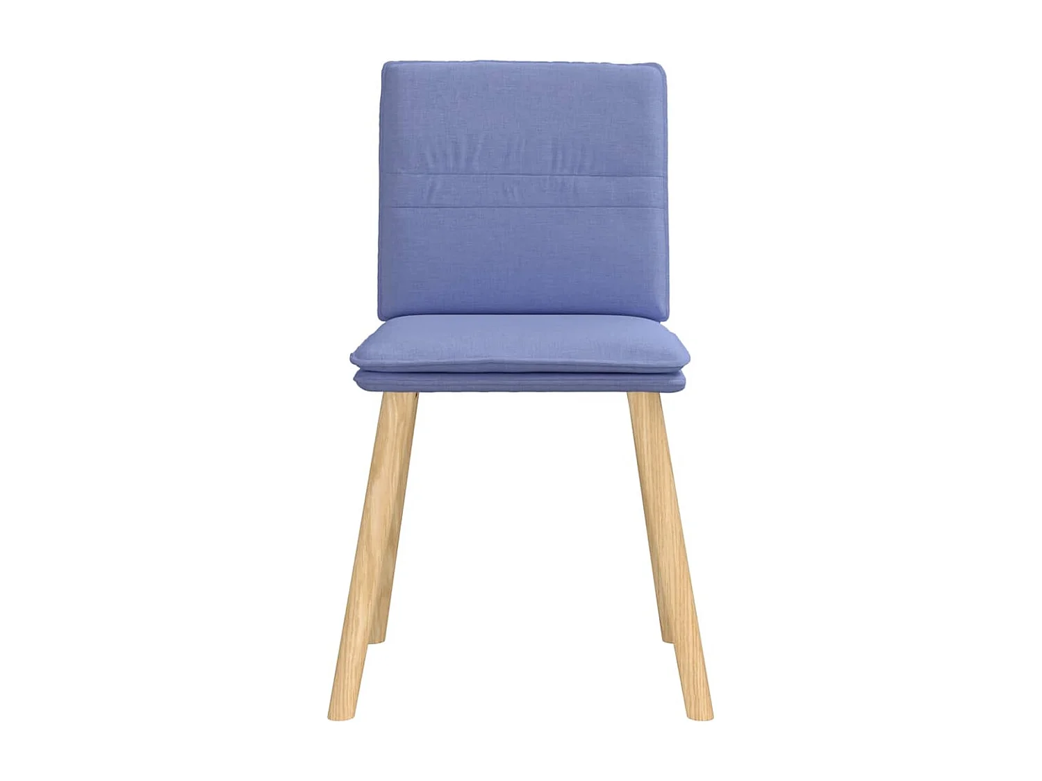 Eetkamerstoelen 2 st stof jeansblauw
