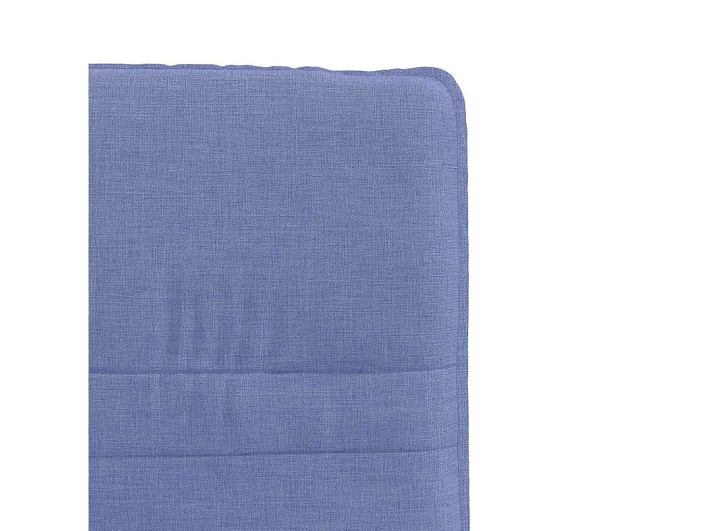 Chaises à manger lot de 2 bleu jean tissu