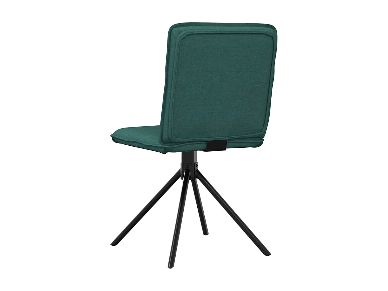 Sillas de comedor 2 unidades tela verde oscuro