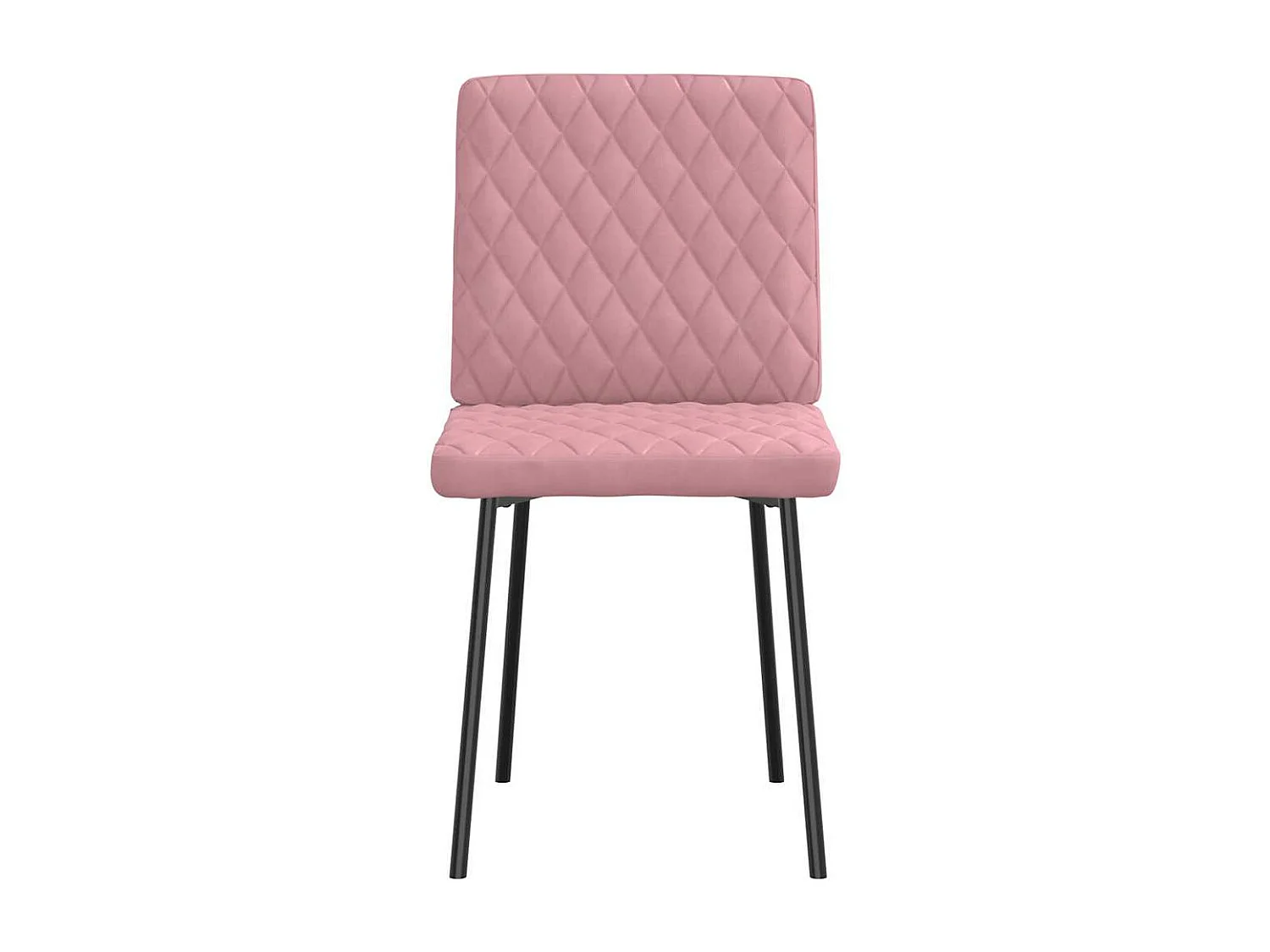 Chaises à manger lot de 2 Rose Velours