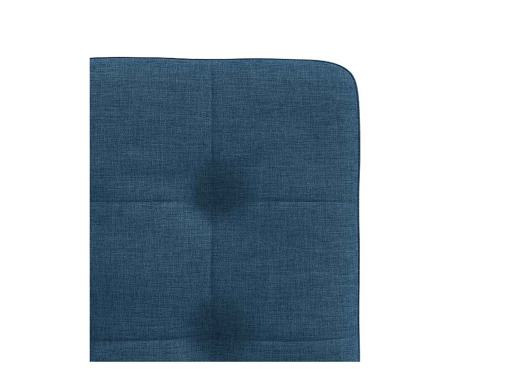 Chaises à manger lot de 4 bleu tissu