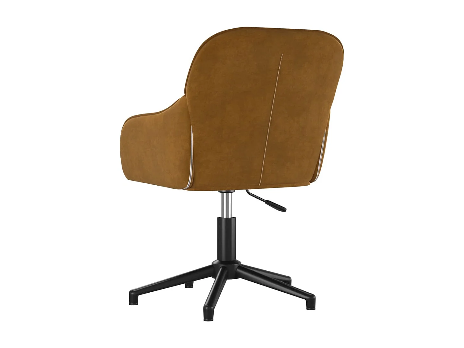 Chaises pivotantes à manger lot de 2 Marron Velours