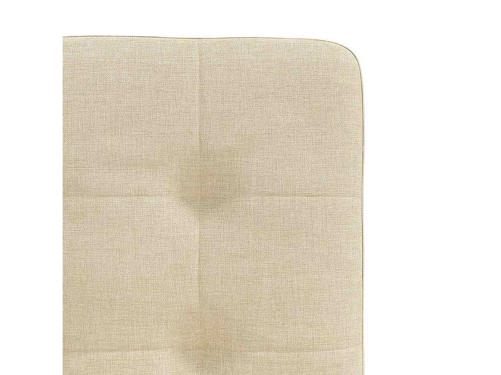 Chaises à manger lot de 4 crème tissu