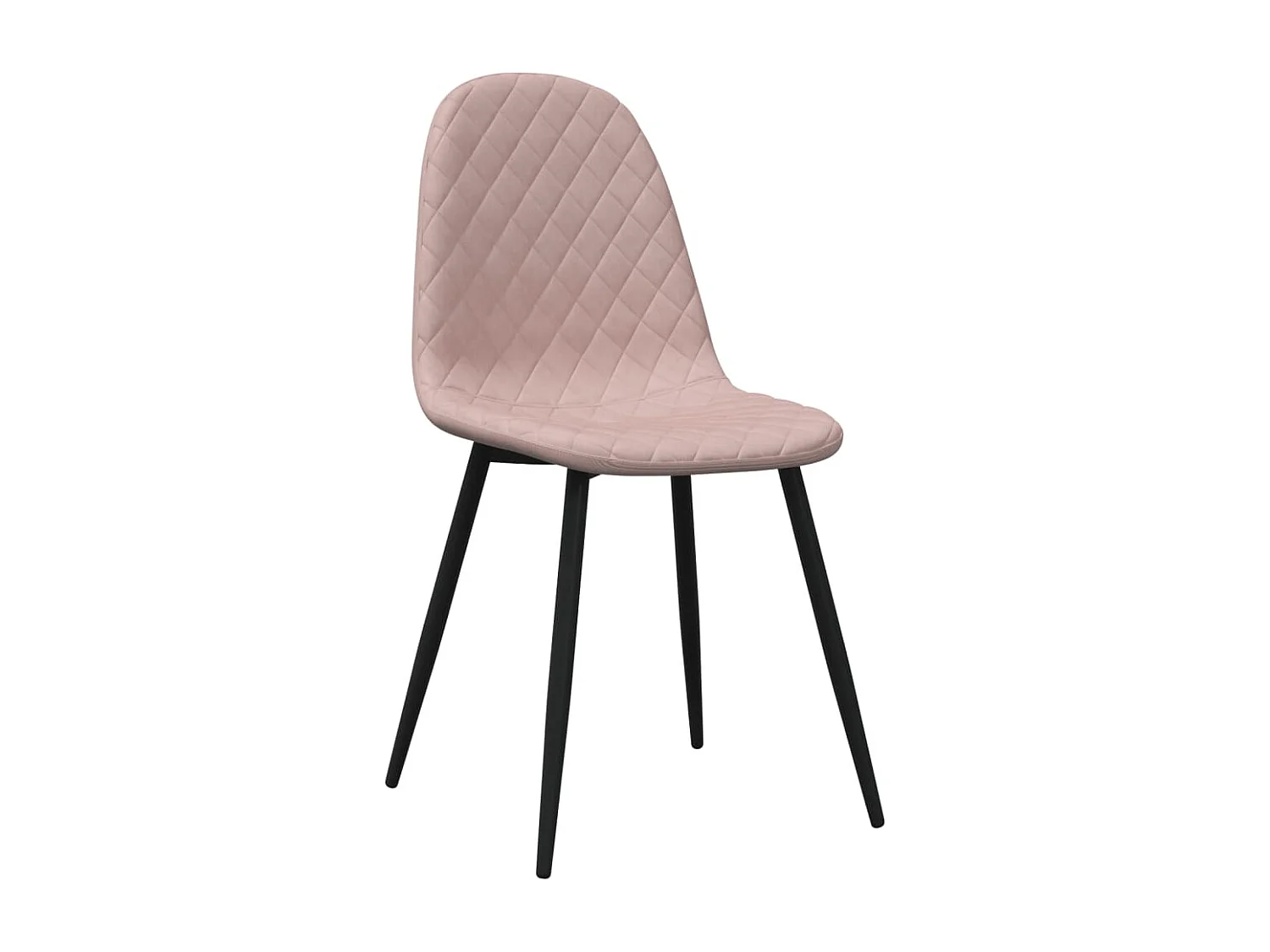 Eetkamerstoelen 2 st fluweel roze