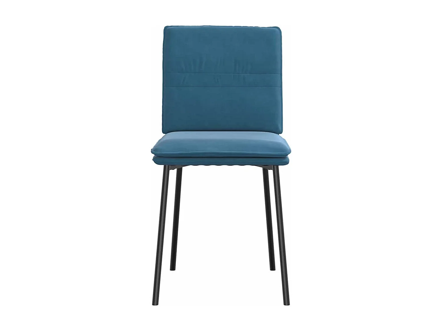 Sillas de comedor 4 unidades terciopelo azul