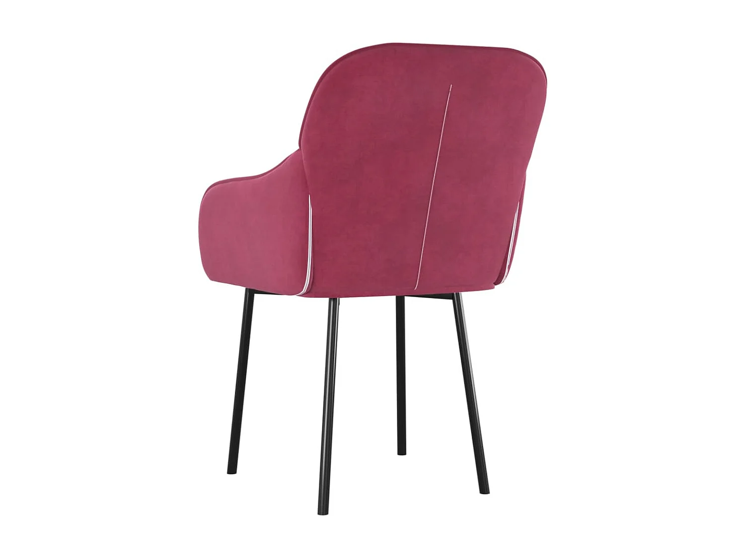 Chaises à manger lot de 2 Rouge bordeaux Velours