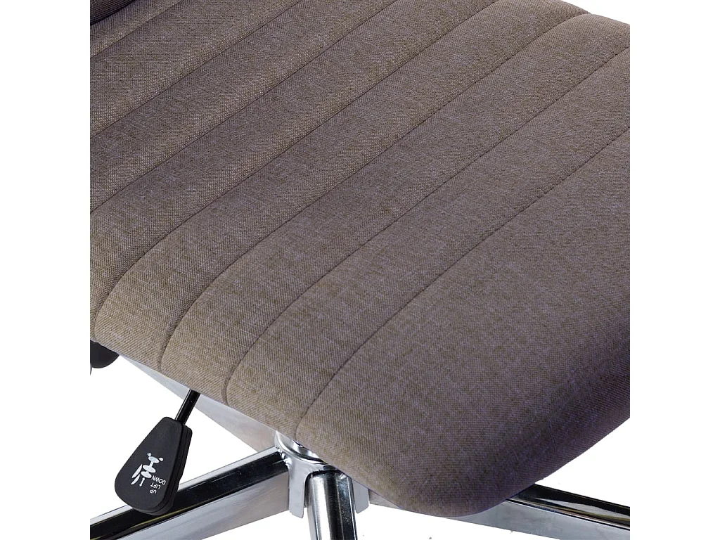 Chaises à manger lot de 2 taupe tissu