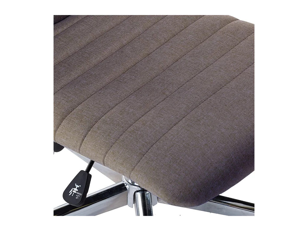 Chaises à manger lot de 2 taupe tissu