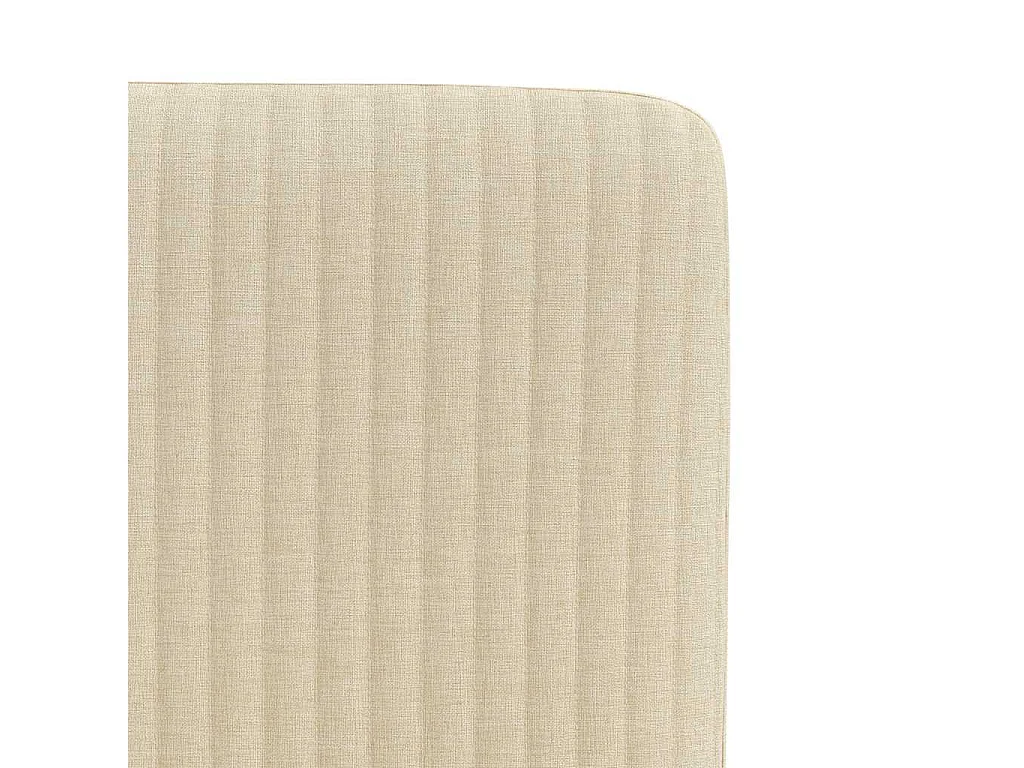 Chaises à manger lot de 2 crème tissu