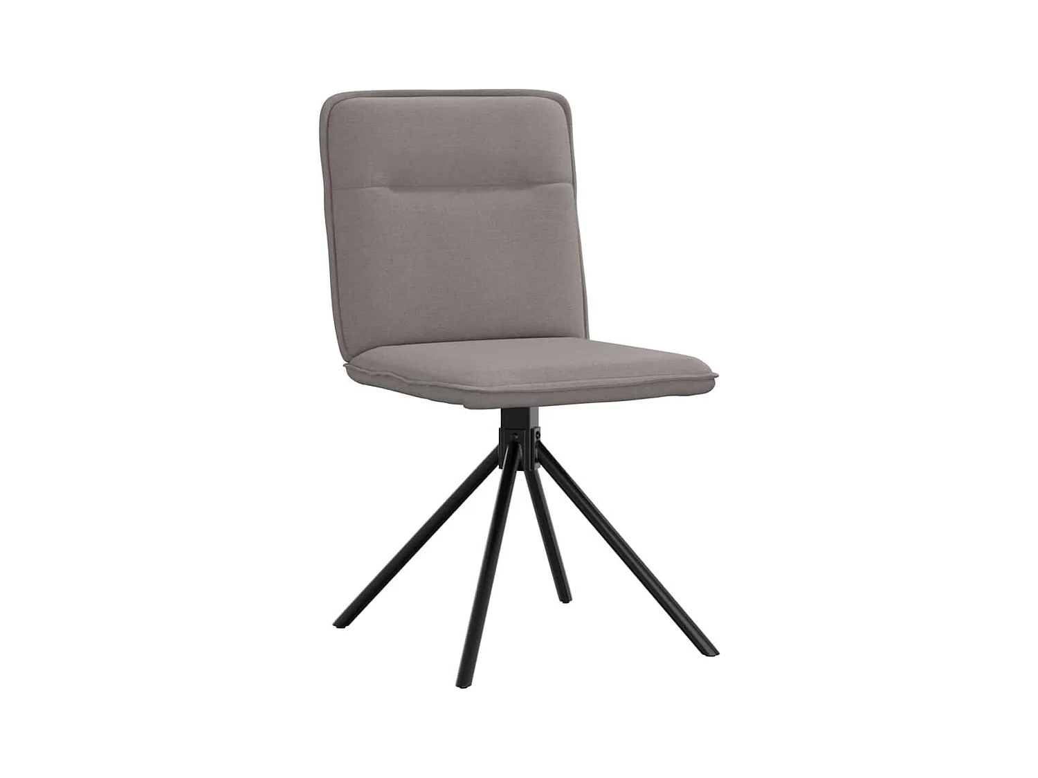 Chaises à manger lot de 2 taupe tissu