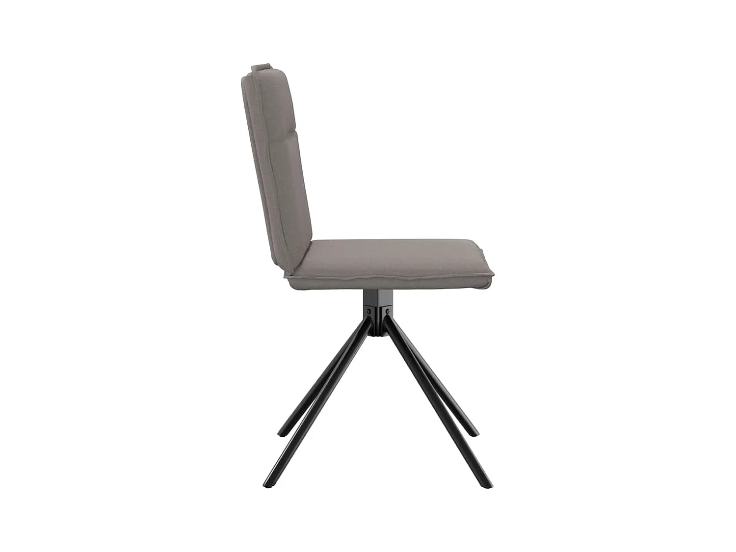 Chaises à manger lot de 2 taupe tissu