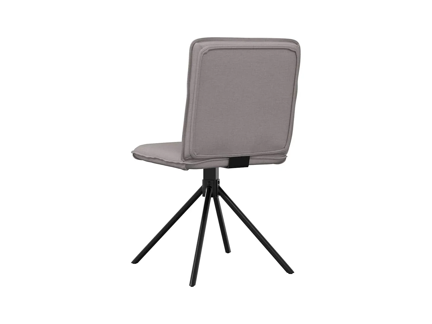 Chaises à manger lot de 2 taupe tissu